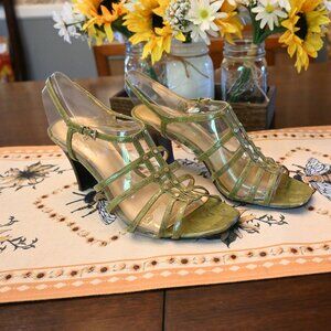 Lime Strappy Heels